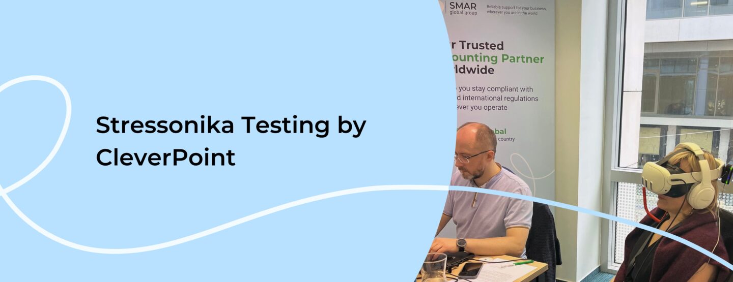 Team undergoing a VR-based stress resilience test